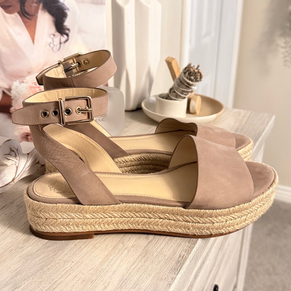 Vince Camuto Women's Taupe Espadrille Sandals